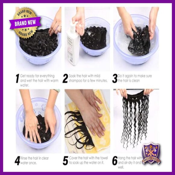 34-Inch Brazilian Human Hair Extensions, Double Weft Body Wave Bundles main image 7